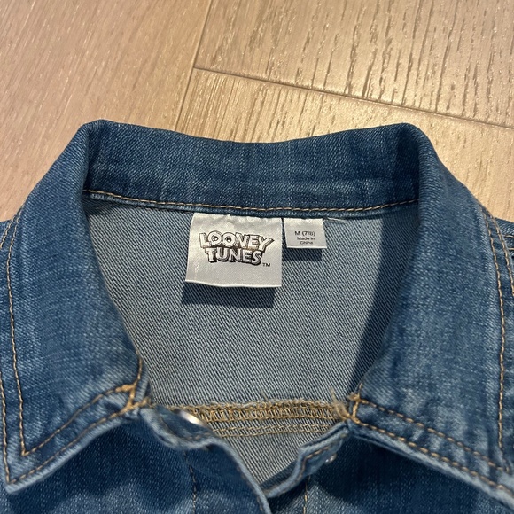 Looney Tunes Tweety Bird Jean Jacket for Kids Size M (7/8) Collectible! - Picture 3 of 5
